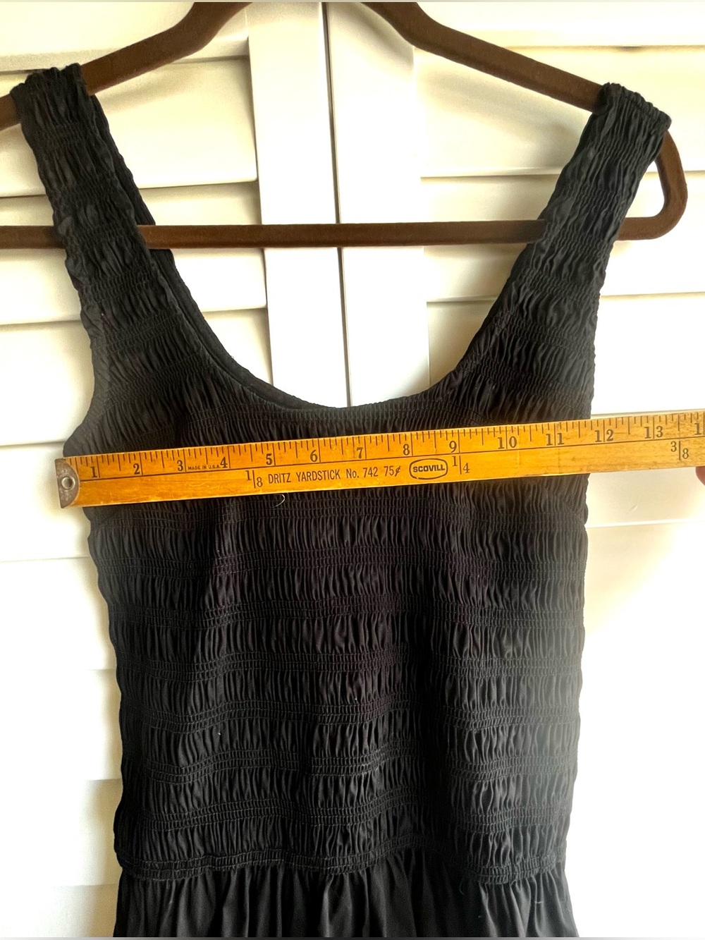 Sincerely Jules Black Sleveless Smocked Bodice Maxi Dress S - Picture 5 of 6